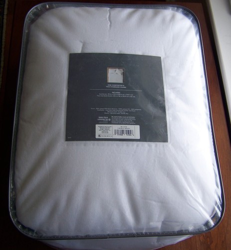 THRESHOLD Cotton Linen Chambray One Comforter & Two Shams Set Full/Queen - Picture 3 of 4