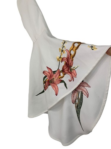 NWT Marciano Guess Eden Sheath Dress White Embroider Kimono Bell Mini XS 8698 - Picture 5 of 11