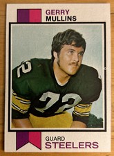 1973 Topps Gerry Mullins Rookie Card RC #191 Steelers Guard Mid-Grade O/C. rookie card picture