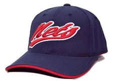 New Jersey Nets American Needle NBA Script Logo Adjustable Basketball Cap Hat