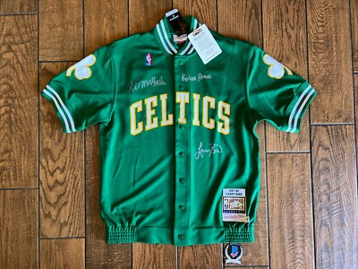 Larry Bird McHale & Parish SIGNED MITCHELL NESS Warm Up Jacket