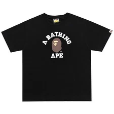 BAPE Classic College T-shirt Black | A Bathing Ape