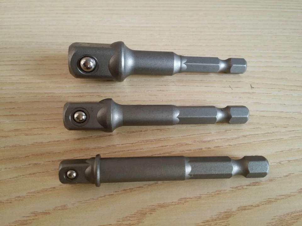 1/4" 3/8" 1/2" Socket Adaptor Set for Impact Drivers Bosch Dewalt Makita Ryobi