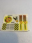 Vtg 1991 GI JOE Cobra Battle Copter Interrogator Original Sticker Decal Sheet