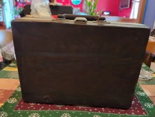 BMI 30 Cassette Tape Storage Briefcase Style Case Vintage Brown Faux Leather