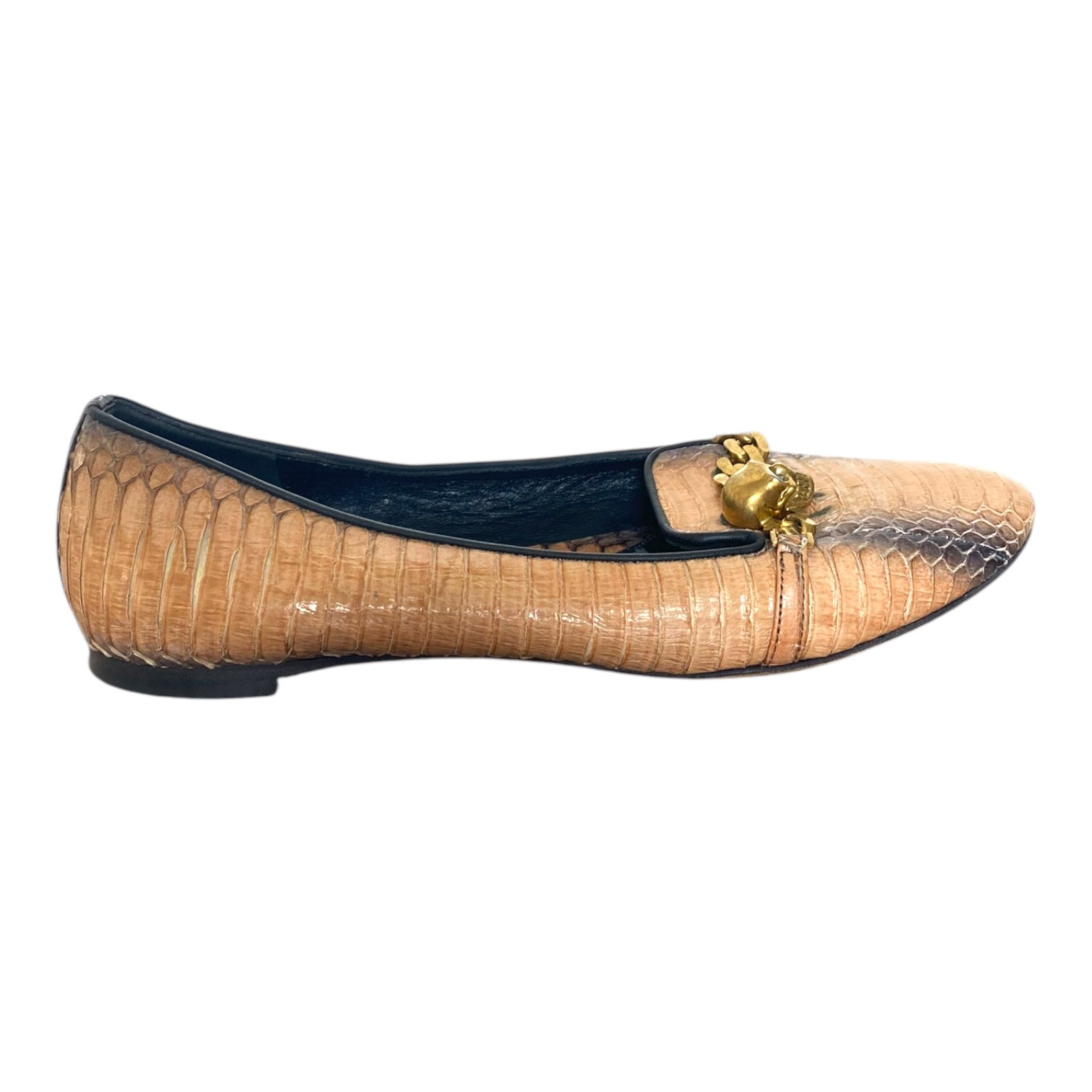 ALEXANDER MCQUEEN Brown & Black Python Leather Ch… - image 9