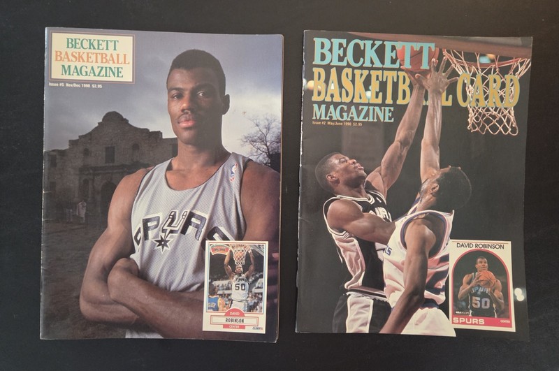 David Robinson- Beckett Lot- #2 and #5 - San Antonio Spurs