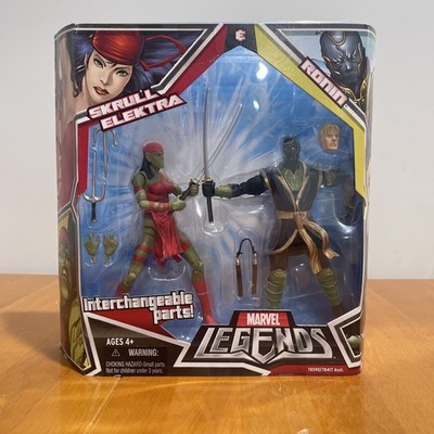 Marvel Legends 2 Pack Skrull Electra Vs. Ronin Action Figures Hasbro 2008
