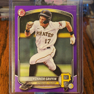 Topps 2025 Bowman Prospects Konnor Griffin Purple #'d/250 BP-86 Pirates