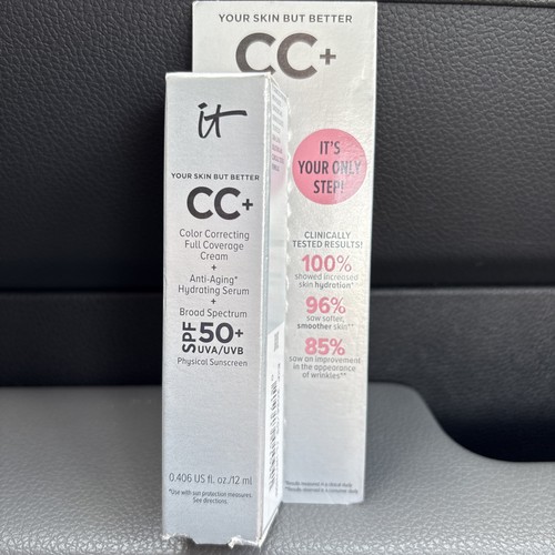 It Cosmetics CC+ Cream/Serum SPF 50+ Light 0.4 fl oz BNIB exp 9/26 - Picture 1 of 3