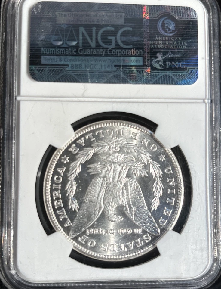 1885-CC HOT 50 $1 VAM 4 THICK DOUBLE DASH UNDER 8 MS67 NGC “READ DESCRIPTION”!! - Image 2 of 2