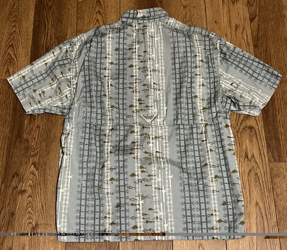 Columbia PFG Button Up Shirt Large | eBay
