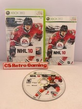 NHL 10 (Microsoft XBOX 360) Complete CIB w/Manual Tested Refurb Disc