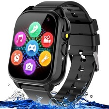 Semloo Waterproof Smart Watch for Kids 3-12 Years Old Boys Toys large, Black 