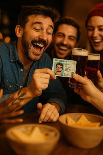 ChameleonCard idea regalo divertente - 15 carte d'identità sovrapposte e fogli adesivi 4 travestimenti - Foto 7 di 9