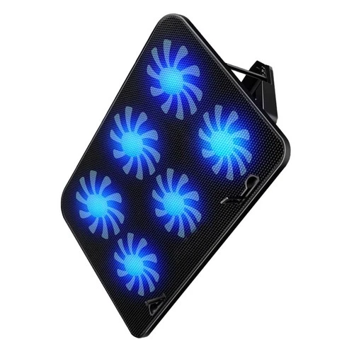 A9 6 Fans Laptop Cooling Pad LED Gaming Notebook Cooler for Desk and Lap Use