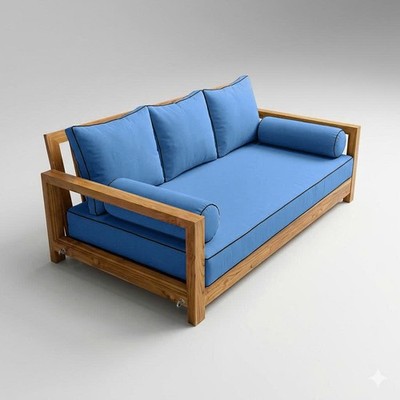 Style 3 Twin XL Contrast Trim Daybed Mattress Cushion Bolster Complete Set AD102