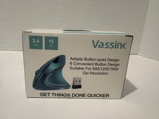 Vassink Ergonomic Rechargeable Mouse 2.4Hz Wireless Vertical Optical Mice USB