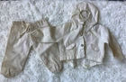 Vintage GI Joe Adventure Team Cold Of Artic Snow Suit Outfit White 2 Pieces