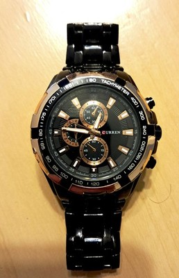 CURREN M: 8023 Tachymeter Quartz Analog Men's Fashion Watch New Battery