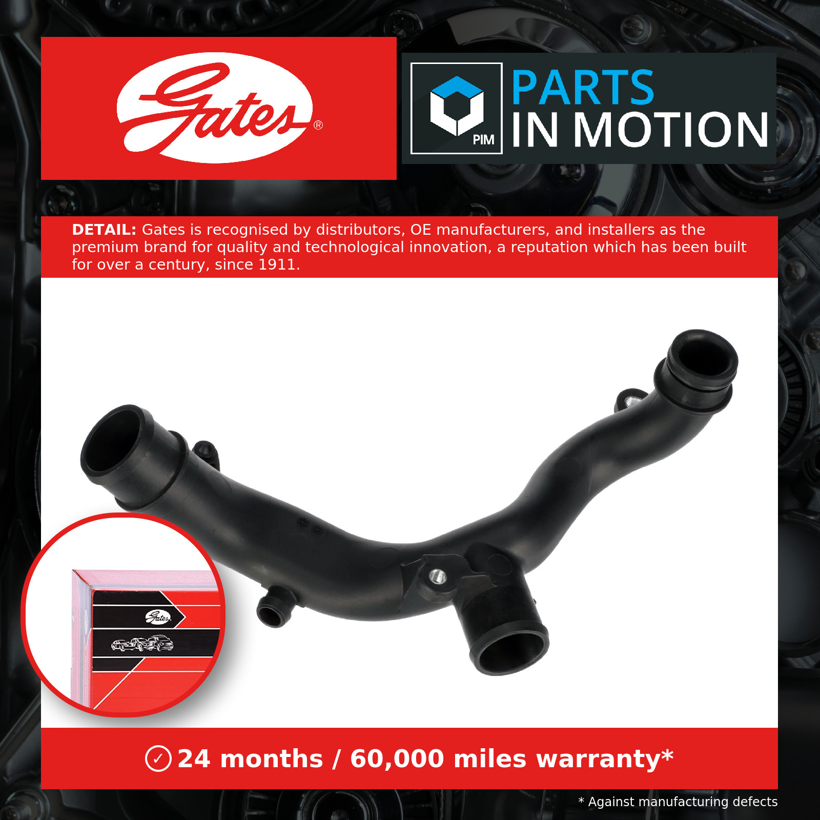 Coolant Flange / Pipe fits LAND ROVER DISCOVERY Mk4, Mk5 3.0 2013 on Water Gates