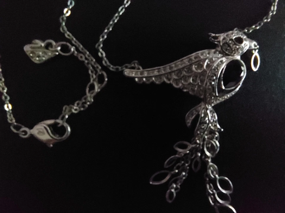 original Swarovski silber farben Halskette Kette Philippa Necklace Vogel 1106507 - Bild 2 von 4
