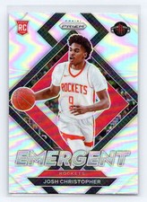 2021-22 Panini Prizm #24 Josh Christopher Emergent Prizms Silver Houston Rockets