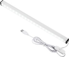 Plugin Under Cabinet Lighting 12 Inch Led Strip Bar Cool White 6000k Usb Cabinet