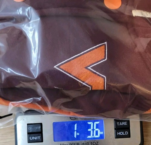 Virginia Tech Hokies Jacket Womens L Hooded Letterman Style Snap Up Preppy Core - Picture 12 of 12