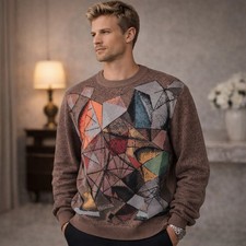 ST. CROIX Luxury COLLECTORS Knit Pullover Sweater Craftsmanship LARGE USA MADE
