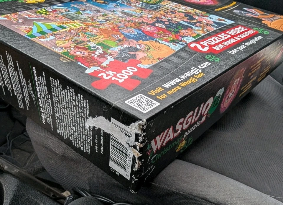 RARE Wasgij Christmas 12 - The Big Turn On! (2x1000 pieces) - Image 4 of 4