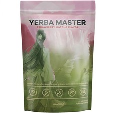 Yerba Mate Instant Tea Powder - Strawberry Matcha Flavor 30 Servings-US STOCK