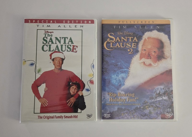 The Santa Clause & Santa Clause 2 (2 DVD) Both Brand New!
