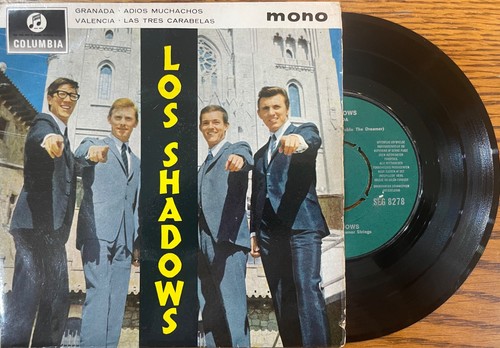 RARE DANISH 4 TRACK PS EP BY THE SHADOWS - LOS SHADOWS - GRANADA +3