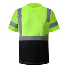 Hi Vis Shirts for Men Women Class 3 High Visibility Shirts with Reflective St...