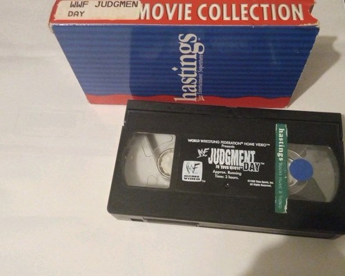 WWF Judgment Day In Your House VHS 1998 RETRO PRO WRESTLING SPORTS WWE RARE OOP