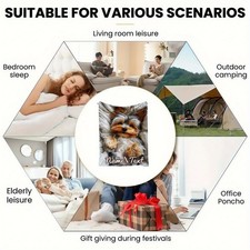 Personalized Yorkshire Terrier Dog Blanket - Custom NameText - Lightweight All