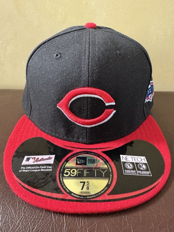 Cincinnati Reds 2012 Playoff New Era 59Fifty Fitted Cap Hat Size 7 5/8 New Tags