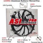 Aluminum Shroud Fan + Relay Fit 73-1974 Chevy Nova/Oldsmobile OMEGA Pontiac