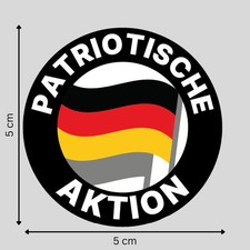 "Patriotische Aktion": 10 - 300 Sticker (Premium-Qualität)
