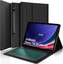 Keyboard Case for Samsung Galaxy Tab S10 Ultra, Galaxy Tab S9 Ultra/S8 Ultra Cas