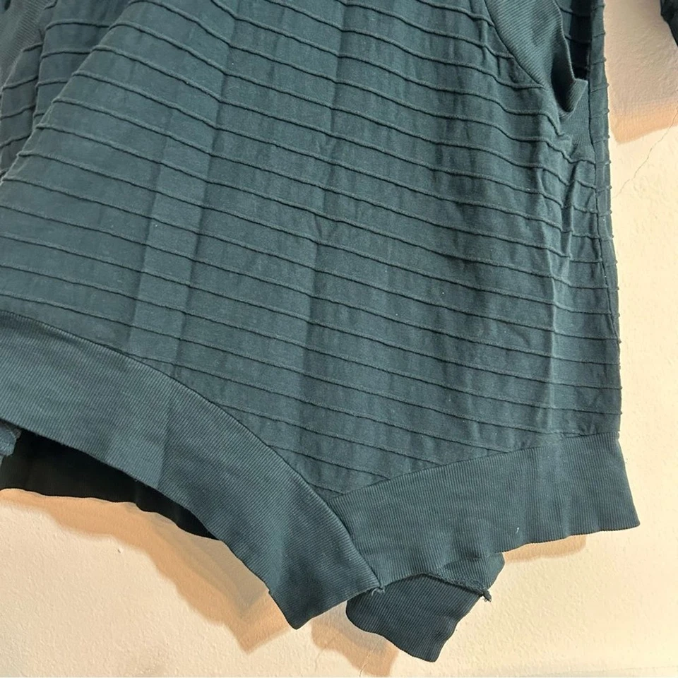 Vestido asimétrico manga larga Cynthia Ashby Win verde azulado talla pequeña Lagenlook Foto 4 de 4