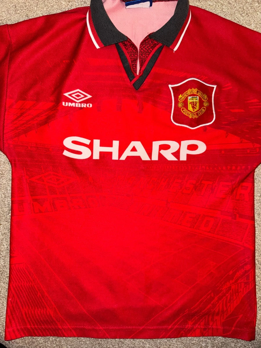 MAILLOT EXTÉRIEUR MANCHESTER UNITED 2000 2001 FOOTBALL HOMME