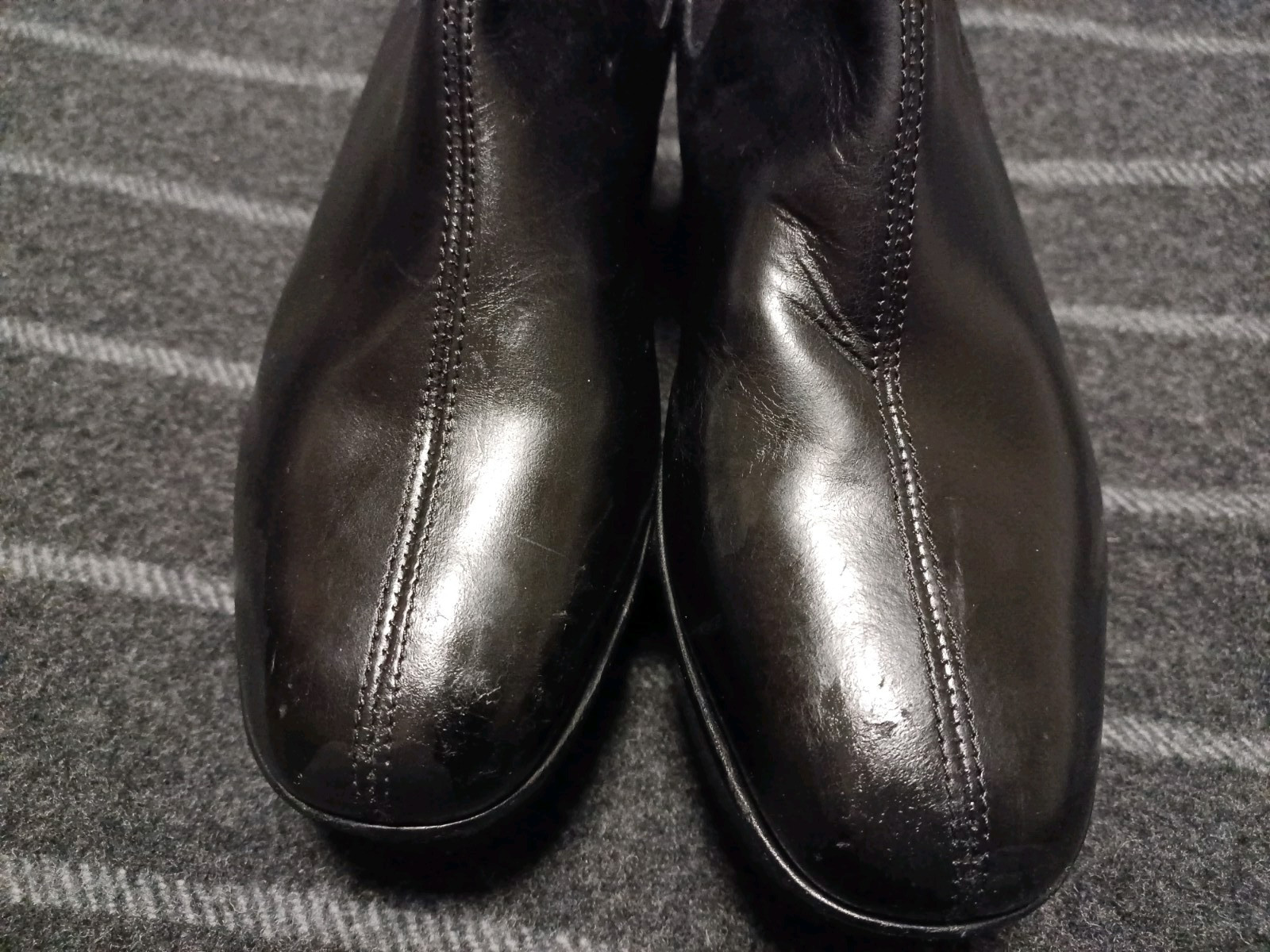 Dries Van Noten BLACK LEATHER PYTHON Platform Boo… - image 6