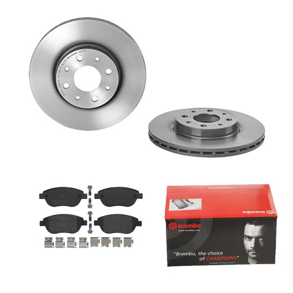 Brembo Bremsscheiben Ø257MM + BremsbelÄGe Vorne FÜR Fiat Doblo Alfa Romeo Fiat-image