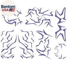 Movie Anime Purple Tattoo Stickers Cosplay Tattoo Stickers Props Halloween Cos