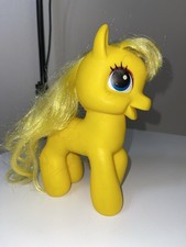 Yellow Pony Toy Figurine 4x8 Inch Tinsel Hair Kids Play
