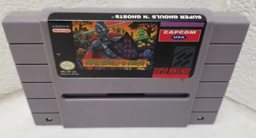 Super Ghouls 'N Ghosts Super Nintendo SNES Authentic ME1