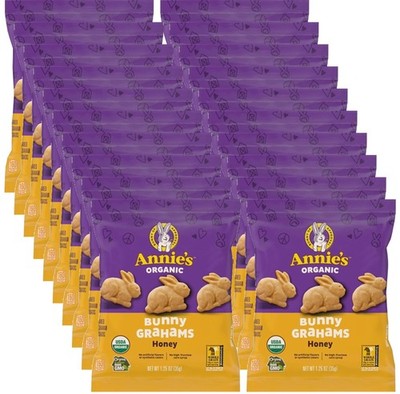 Annie's Organic Baked Graham Snacks Honey Bunny 1.25 Ounce (Pack of 20)
