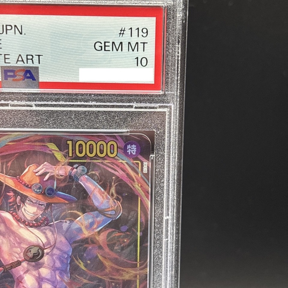 PSA 10 Portgas D Ace OP07-119 SEC Parallel Alt Art One Piece Card